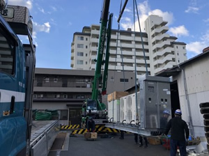 設備機器搬入据え付け及び解体撤去工事